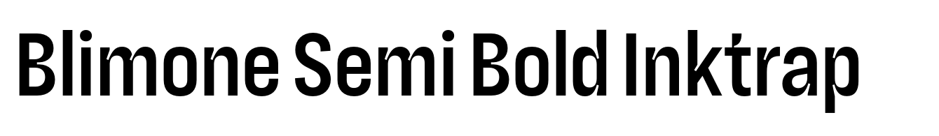 Blimone Semi Bold Inktrap